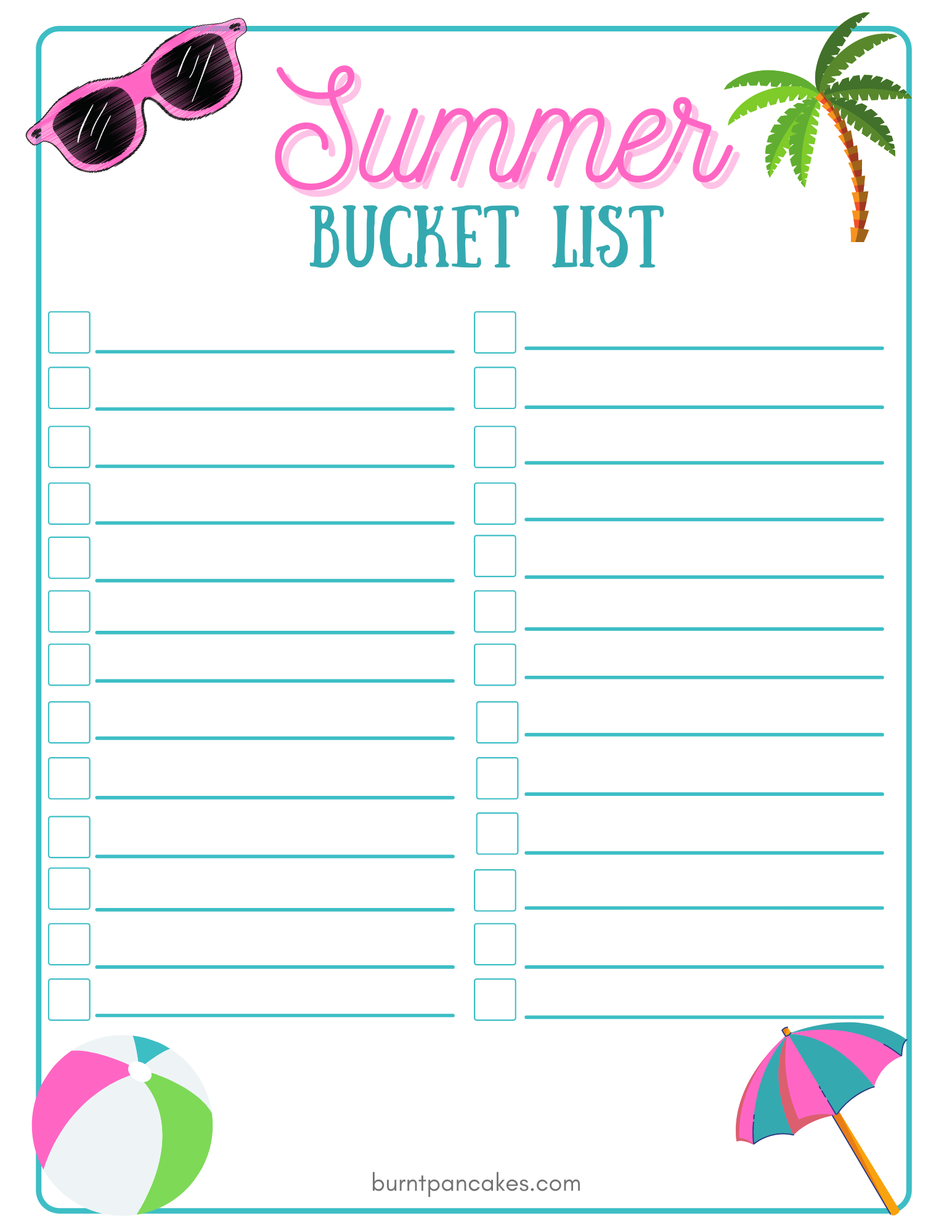 Our Summer Bucket List